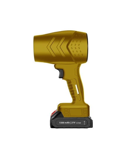 Suflanta de Aer Multifunctionala Portabila, Flippy, Incarcare Auto, pentru Gratar, Masina, Indepartare Frunze si Praf, 1500 mAh, Viteta de Rotatie 25000 RPM, 2 Baterii de Li si Incarcator, Buton Lateral, Bej