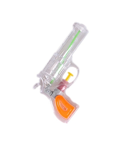 Pistol cu Apa, Flippy, pentru Copii, din Plastic, 16 x 5 x 2 cm, Transparent/Portocaliu
