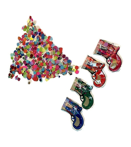 Set 10xPistol Confetti pentru Petrecere, Flippy, 14x16 cm, Multicolor