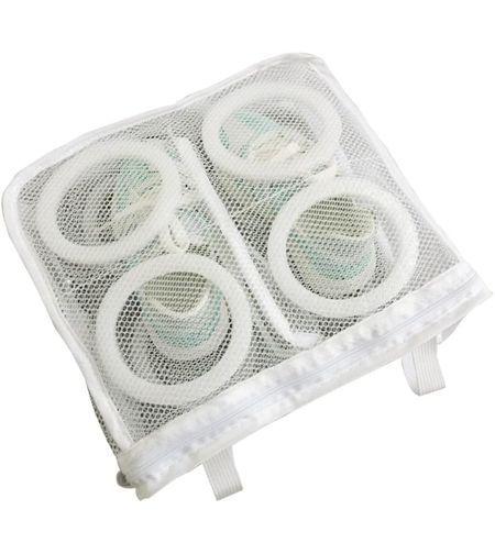 Sac pentru Spalare Incaltaminte, Flippy, pentru Masina de Spalat, 28x24.5x8 cm, Alb