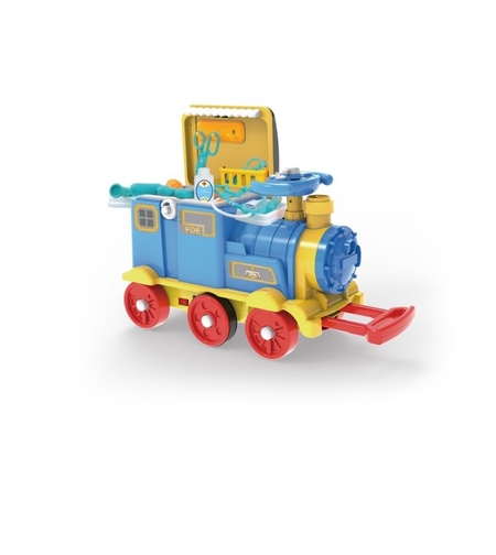 Jucarie locomotiva cu telecomanda si set prim ajutor