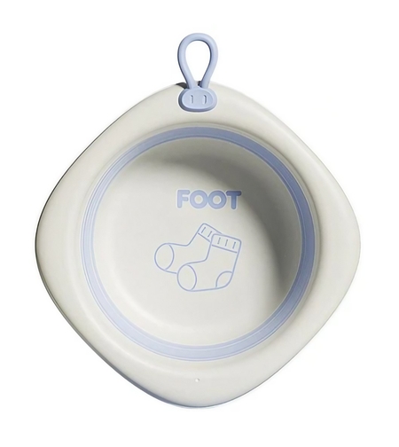 Cada Pliabila pentru Baie pentru Copii, Flippy, Cadita pentru Bebelusi, Model Romb pentru Picioare, Mov, 31.5x31.5x3.5 cm, 3L