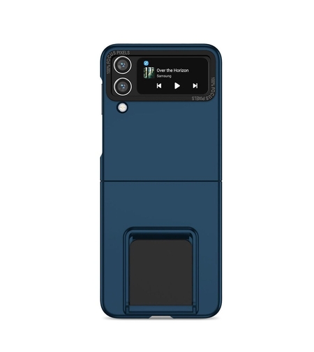 Husa de protectie Vafy, Pliere Tridimensionala, Multifunctionala, PC, pentru Samsung Galaxy Z Flip 3 , Albastru