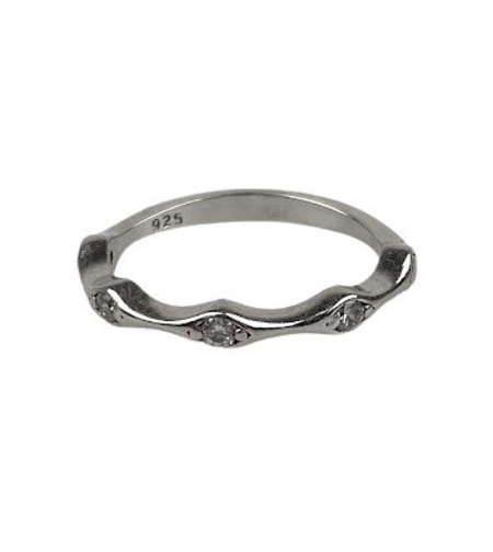 Inel Argint 925, Molecula cu Zirconii M52