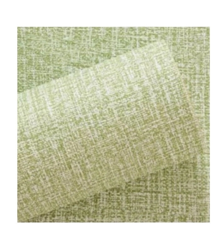 Rola Autoadeziva pentru Perete, Vafy, din Panza, 10 m, Rezistenta la Umezeala, 2.5 mm Grosime, Model Texturat, Verde Deschis