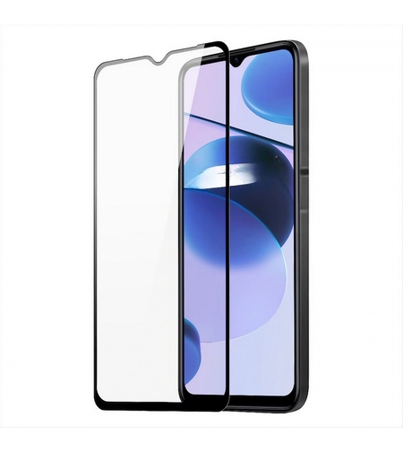 Folie Sticla Securizata, Vafy, Pentru Realme C53, Full Glue, Margini Negre, Transparent