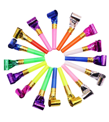 Set 6 Suflatori, Flippy, pentru Petrecere, Tematica Aniversare, 8 cm, Multicolore