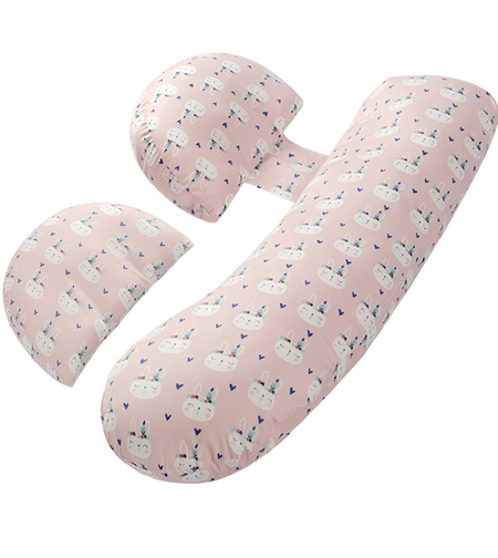 Set Perna pentru Gravide, Flippy, Husa Detasabila,Utilizare in Forma H si U, Reglabila, Latime Ajustabila, Proactive, Roz Deschis