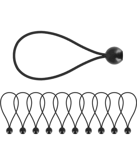 Set elastice cu bila pentru fixare prelate sau bannere, reutilizabile, 10 bucati