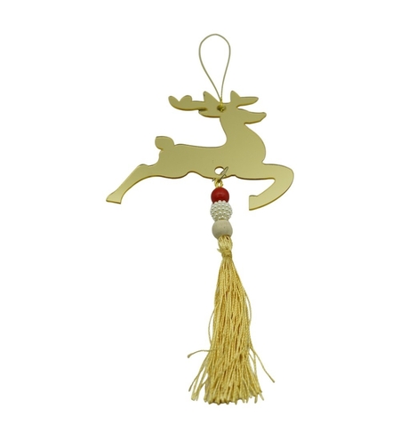Ornament brad, Flippy, Ren, Auriu, Lucios, 10*25CM, Acril, Interior/ Exterior