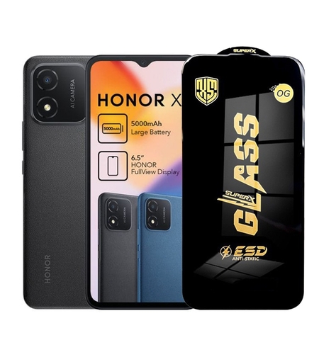 Folie de Protectie pentru Honor X5, Vafy, Sticla Securizata ESD, Margini Negre, Rezistenta la Zgirieturi, Antistatica, 0.35 mm, Transparenta