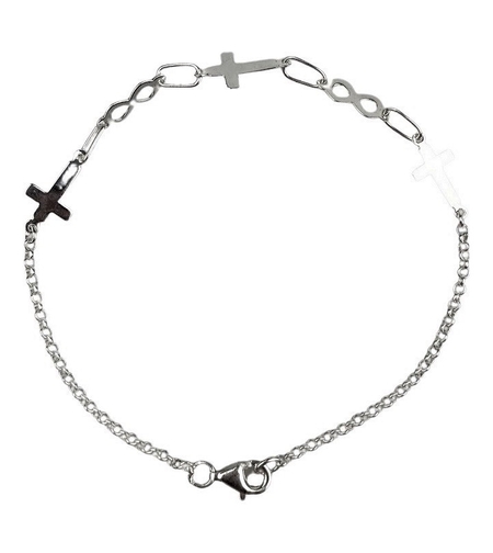 Bratara Argint 925 Cruce si Infinit, 2 g