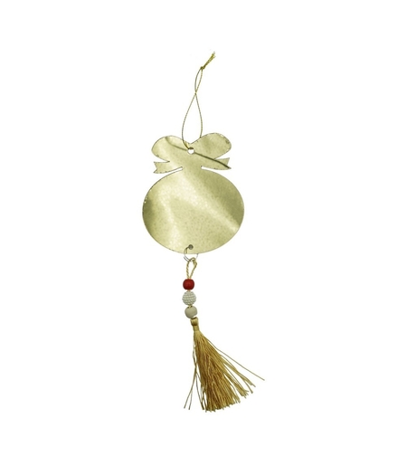 Ornament brad, Flippy, Rotund, Auriu, Lucios, 10*23CM, Acril, Interior/ Exterior