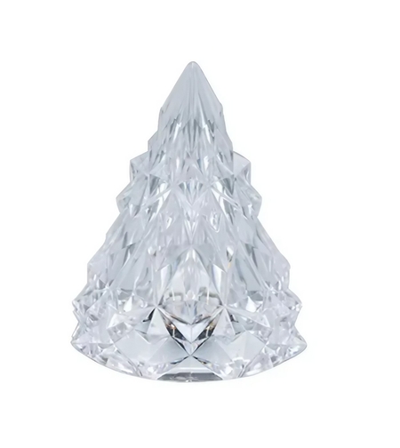 Lampa de Veghe, Flippy, Model IceBerg, cu Baterii, Lumina Rece, Transparent, 6.5x8 cm