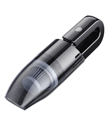 Aspirator Auto cu Incarcare Wireless, Flippy, Aspirator Vacuum pentru Masina Casa, cu dubla utilizare, Putere 120W, 30 x 7.5 x 7.5 cm, Negru