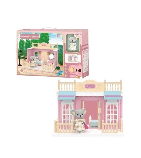 Set dormitor pentru papusi cu mobilier si figurina, Flippy