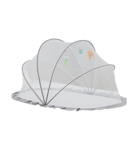 Husa Anti-Tantari, Vafy, Pliabila, Protectie 360 Grade, 0-1 An, 60 x 55 x 5 cm, Gri