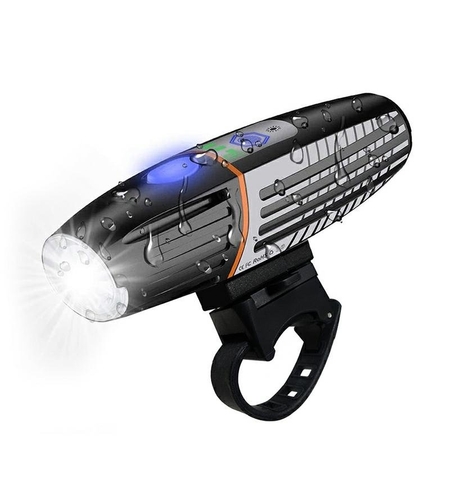 Lampa LED pentru bicicleta, reincarcabila USB, rezistenta la apa, 2200 mAh, autonomie pana la 15 ore