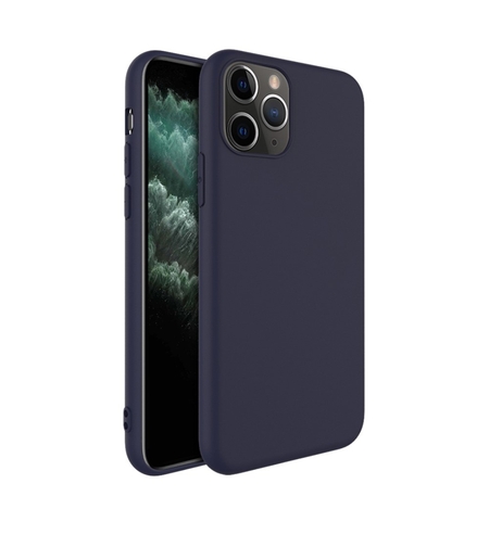 Husa protectie Vafy compatibila cu Samsung A03s Matte Tpu Albastru Inchis Mat
