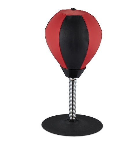 Jucarie Interactiva, Flippy, Model Sfera de Box cu Suport de Masa, Inaltime Reglabila, +3 Ani, 10.5 x 20 x 23.5 cm, Rosu/ Negru