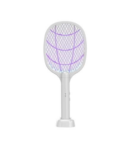 Lampa Electrica Impotriva Tantarilor, Flippy, 43 x 18 x 9.2 cm, Reincarcabila cu Cablu USB Inclus, Plasa din Aluminum Alb