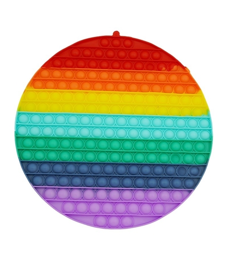 Jucarie antistres din silicon Pop it now, forma Rotund, multicolor, urias