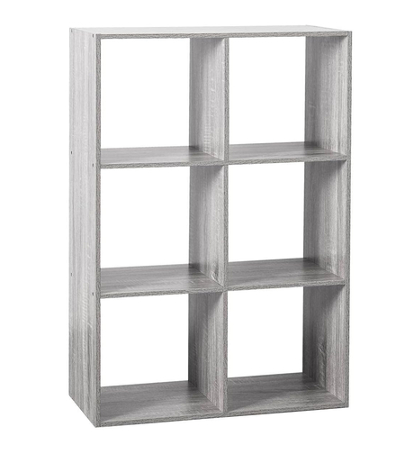 Etajera 5Five Mix n'Modul cu 6 compartimente, PAL, 68x32x101 cm, gri