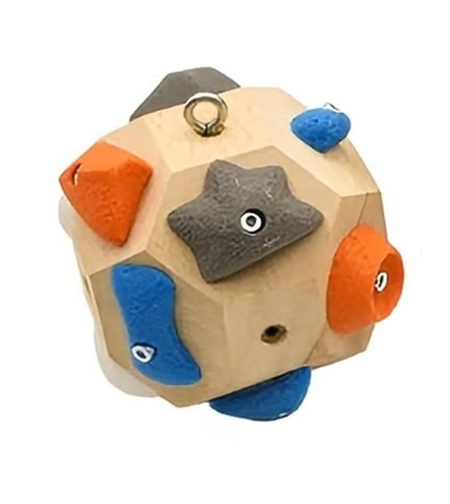 Bloc de Antrenat Forta Degetelor, Flippy, pentru Escaladat, din Lemn, 11 x 11 cm, Multicolor