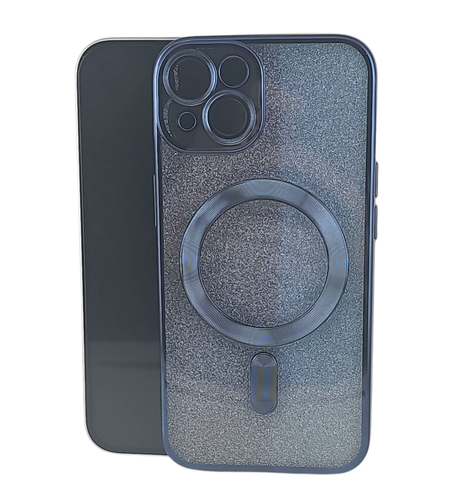 Husa de Protectie 2 in 1, Vafy, pentru Apple iPhone 14 Plus, Compatibila MagSafe, Magnetica, cu Protectie Lentila, din TPU, Albastru Marin