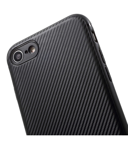 Husa Apple iPhone 7 IPAKY Carbon Fiber Negru