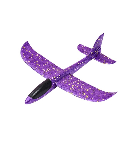 Avion Planor, Flippy, Simplu, din Poliester, 48 cm, Violet