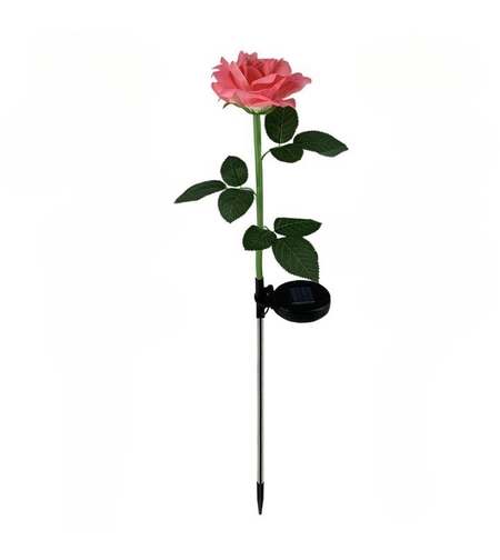 Lampa Solara LED tip Trandafir cu o floare pentru Gradina, Inaltime 75 cm, Flippy