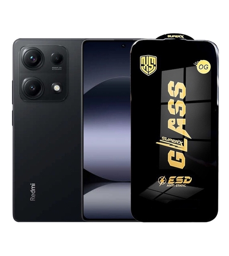 Folie de Protectie pentru Xiaomi Redmi Note 14S, Vafy, Sticla Securizata ESD, Margini Negre, Rezistenta la Zgirieturi, Antistatica, 0.35 mm, Transparenta