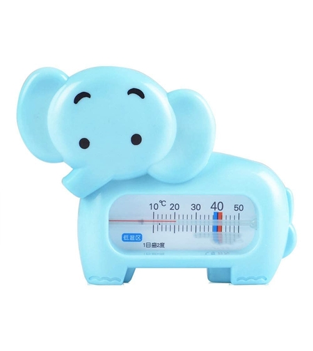 Termometru pentru Baie, Flippy, Plutitor, Rezistent la apa, Multifunctional, Model Elefant, 11.5x9x2 cm, Albastru