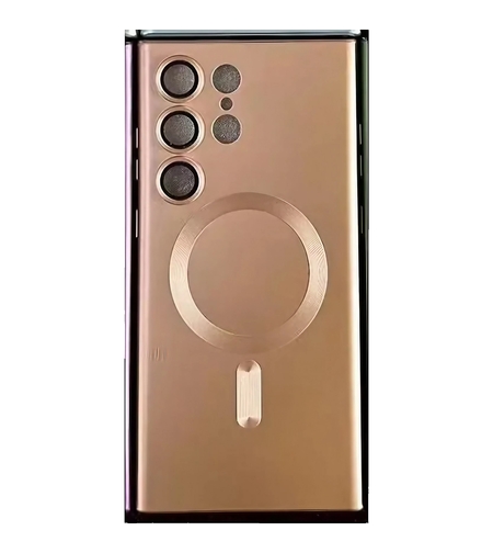 Husa de protectie Vafy, cu incarcare Wireless, Tehnologie Magsafe, pentru Samsung Galaxy S23 Ultra , Rose Gold