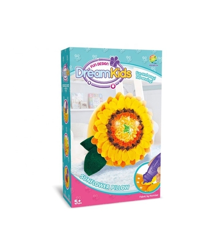 Set Creatie Perna pentru Copii Model Floarea Soarelui, Dream Kids