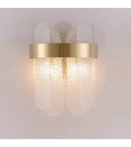 Lampa de Perete in Interior, Flippy, Lampa de Lux pentru Decor de Interior, Corp de Iluminat Tip aplica, din Inox Auriu si Cristal, Lumina Calda Rece Neutra, 25 x 20 cm, Ideal pentru Camere Mici si Medii, Auriu