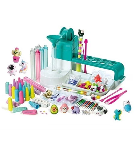 Set de Creatie, Flippy, Stiloul Magic, +6 Ani, peste 50 de Accesorii, Laborator de Creatie Pixuri, 34 x 31 x 8 cm, Multicolor