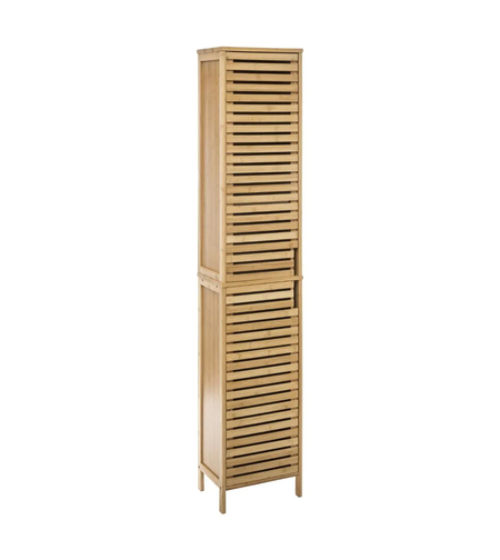 Etajera 5Five Sicela cu 5 rafturi, bambus, 33x28x168 cm, natur