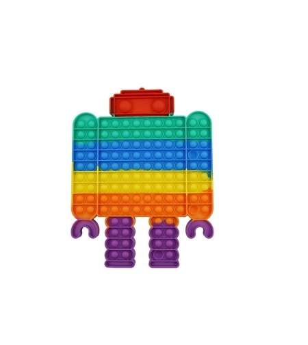 Jucarie antistres din silicon Flippy, Pop it Now and Flip It ,Robot ,Multicolor ,Model 3