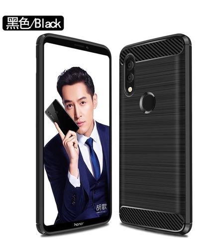 Husa Protectie, Vafy, compatibila cu Honor 70, TPU Carbon, Negru