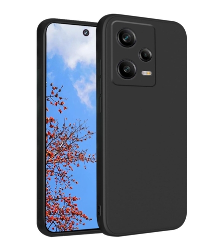 Husa de Protectie Matte TPU, Vafy, pentru Xiaomi Redmi 12 Pro, Protectie Camera, Antisoc, Antizgariere, Antialunecare, Acoperire Completa, Negru