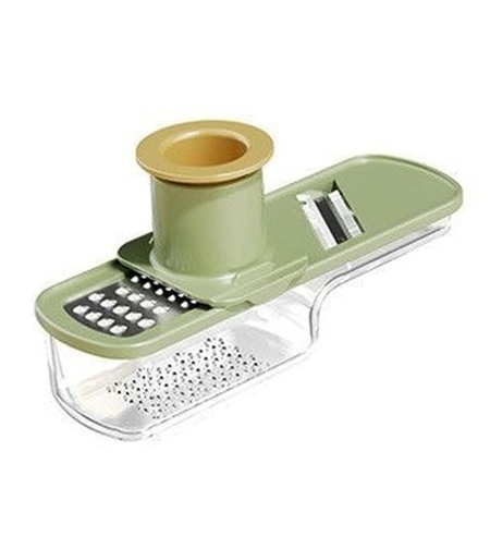 Razatoare Manuala, Vafy, cu Recipient de Stocare, pentru Legume, din Plastic si Otel Inoxidabil, Multifunctionala, Verde