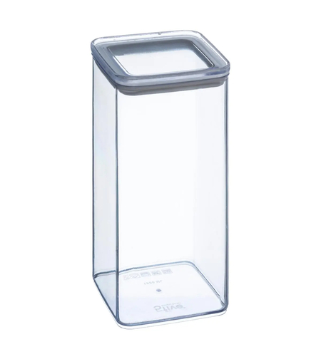 Cutie depozitare patrata 5Five PS, 1.5 litri, 10x10x20 cm, transparent