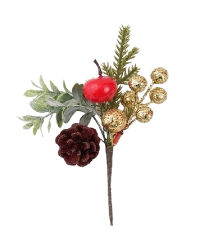 Decoratiune de Craciun, Flippy, 13 x 18 cm, Model Buchetel 3, Multicolor