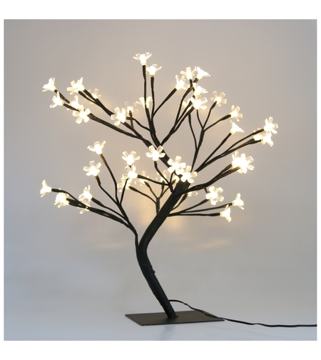 Decoratiune Luminoasa, Flippy, Crenguta, cu Baterii, 72 LED -uri, Flori, Alb Cald