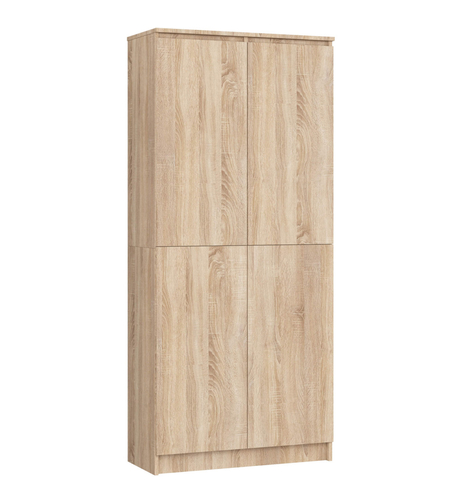 Dulap cu 8 etajere, PAL laminat 16 mm, 80x35x180 cm, stejar sonoma
