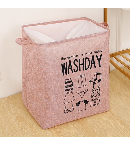Cos Rufe, Flippy, 72 L, Textil, 30x40x60 cm, Roz, Cu Imprimeu