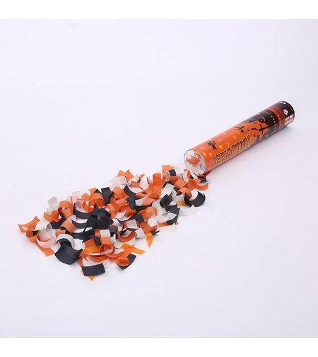 Tun de Confetti, 30 cm. Flippy, Model Halloween, Confetti din Hartie, Multicolor