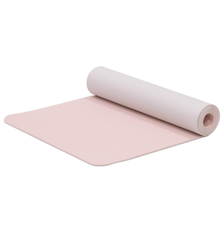 Saltea fitness antiderapanta din TPE, 183x61x1 cm, cu curea transport, roz